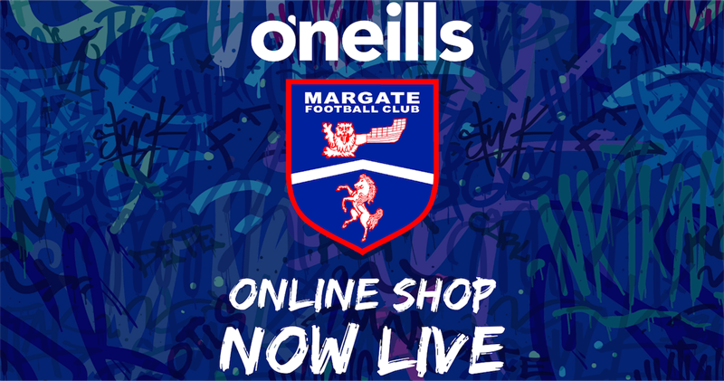 Margate FC Leisurewear Online Shop Opens